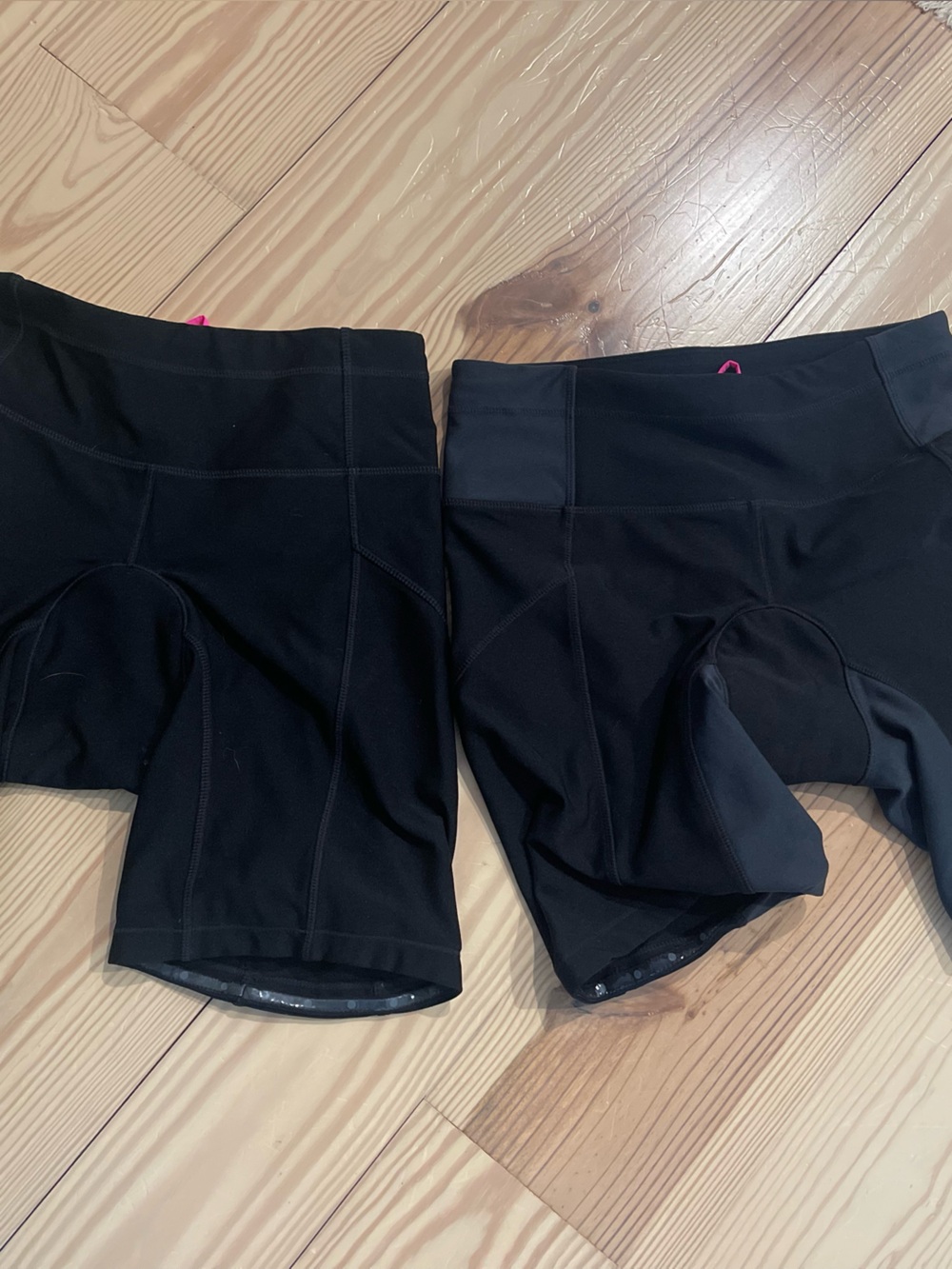 Mondetta black bike shorts with padding - 2 pair